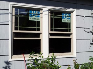 New vinyl windows in a Corvallis house