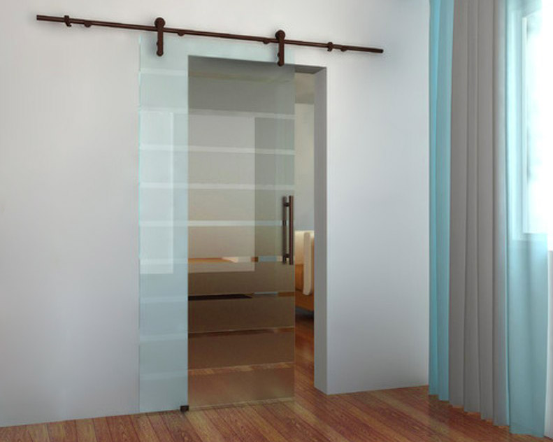 Interior Sliding Glass Barn Door