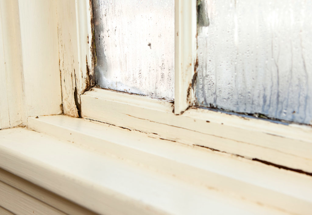 Cracked Window Frame Causes Leaky Window